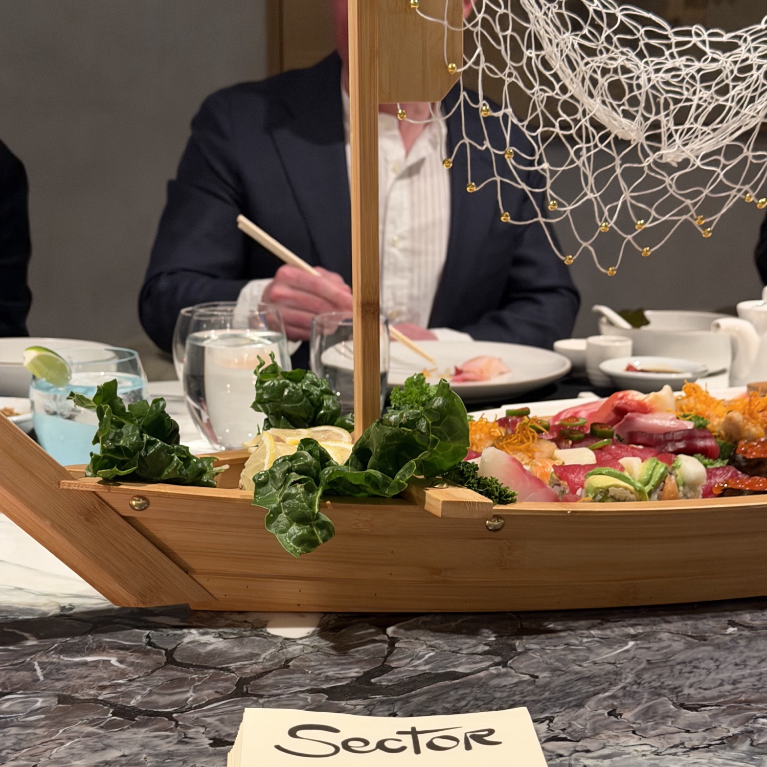 Sector Supper Club sushi boat